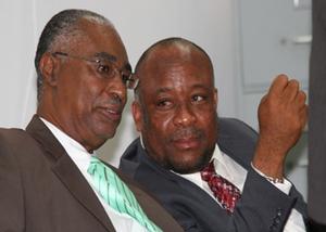 Premier of Nevis, Hon. Joseph Parry and former Minister of Sports, Mr. Hensley Daniel